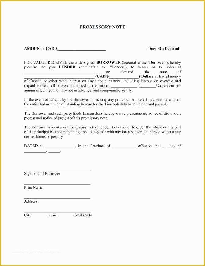 Free Legal Documents Templates Of Promissory Note Download Free Documents In Word form Blank