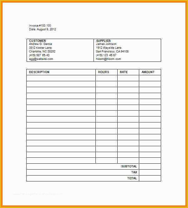 Free Legal Invoice Template Of 11 Sample Billing Invoice Template