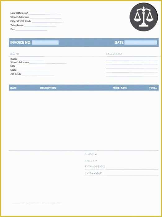 Free Legal Invoice Template Of 5 Legal Invoice Template Sampletemplatess Sampletemplatess