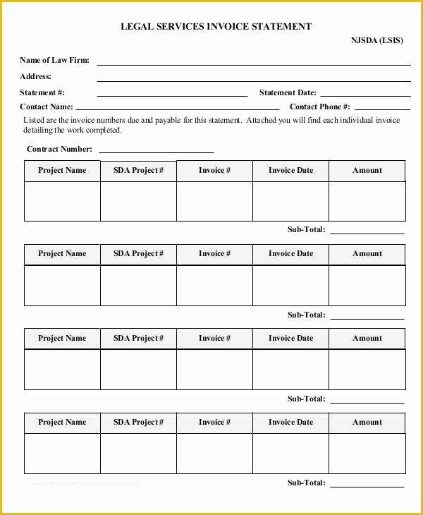 Free Legal Invoice Template Of 6 Legal Invoice Template – Free Sample Example format