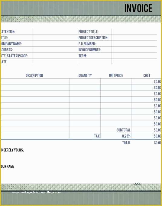 Free Legal Invoice Template Of Timeless Legal Invoice Template for Numbers Free Iwork