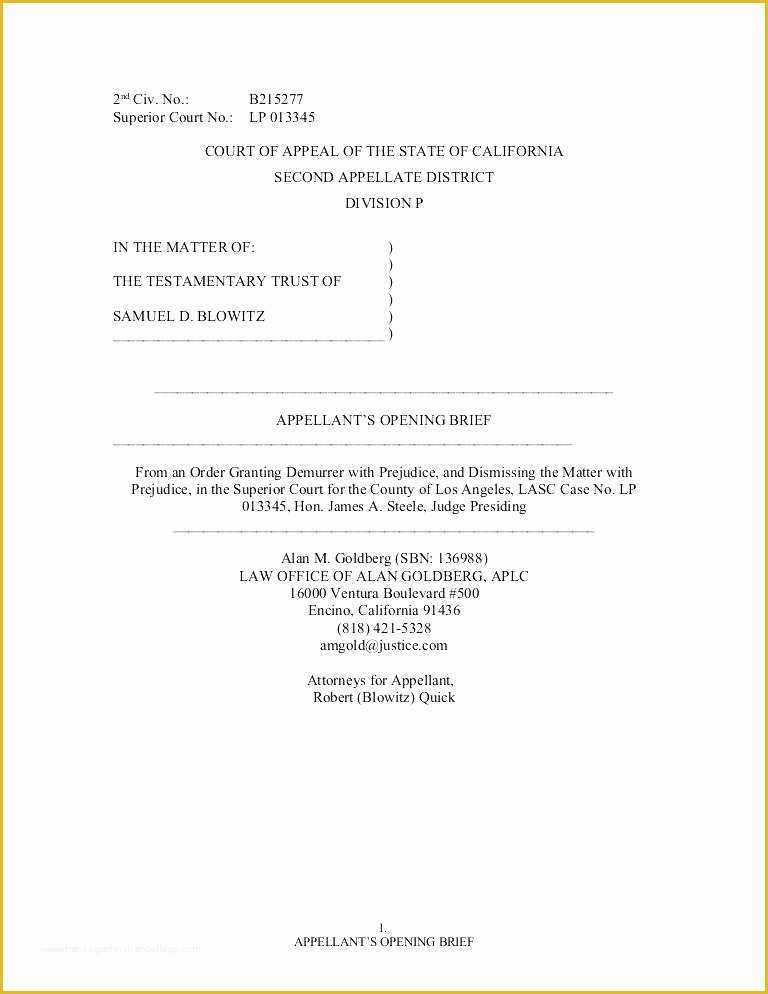Free Legal Pleading Paper Template for Word Of Legal Pleading Template