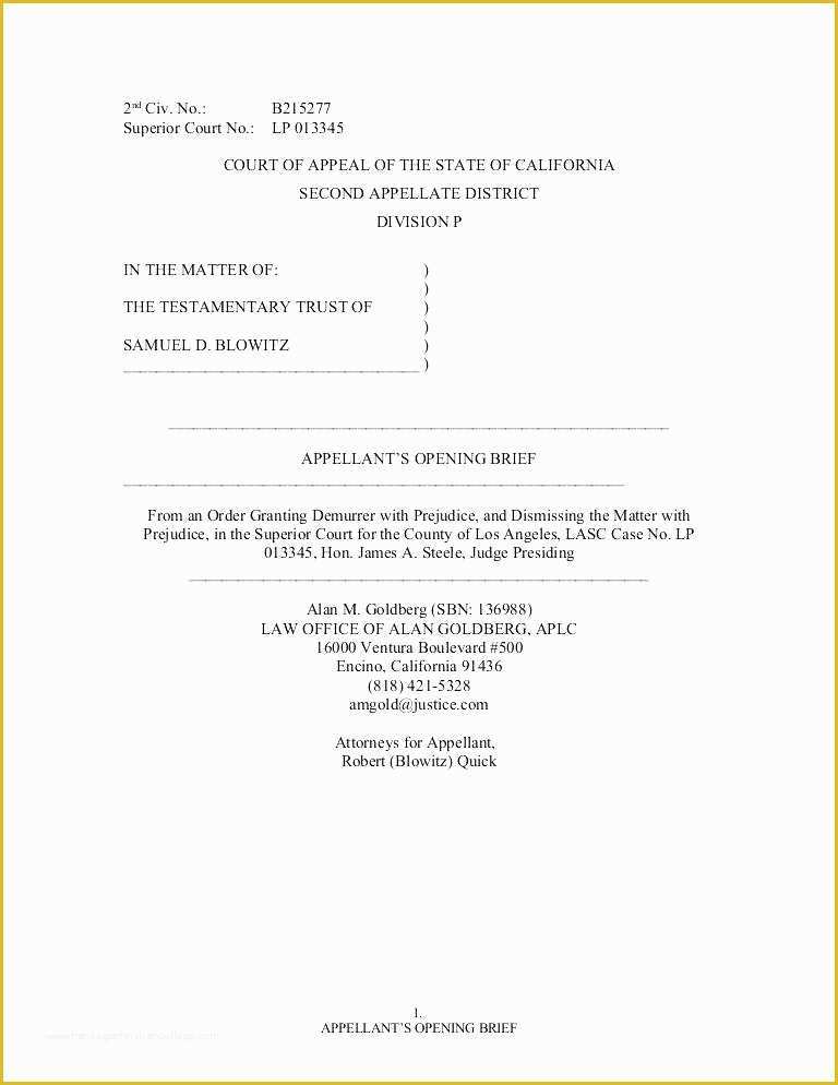 Free Legal Pleading Paper Template for Word Of Legal Pleading Template