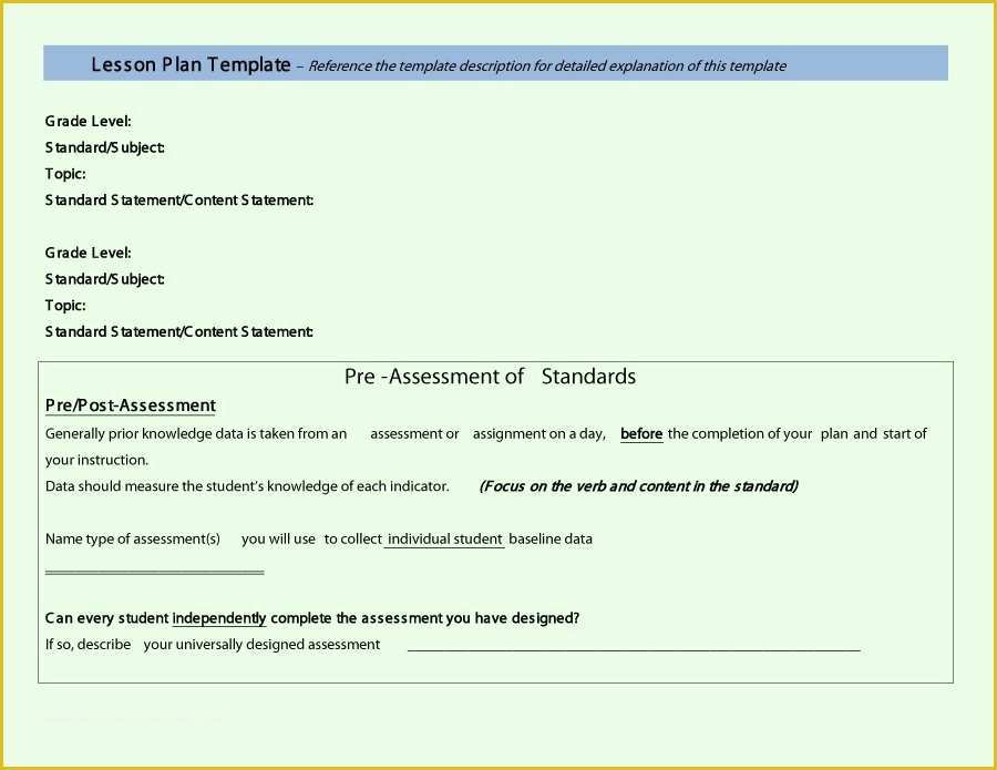 Free Lesson Plan Templates Of 44 Free Lesson Plan Templates [ Mon Core Preschool Weekly]