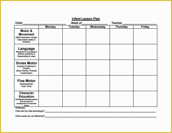 Free Lesson Plan Templates Of 8 Lesson Plan Templates – Free Sample Example format