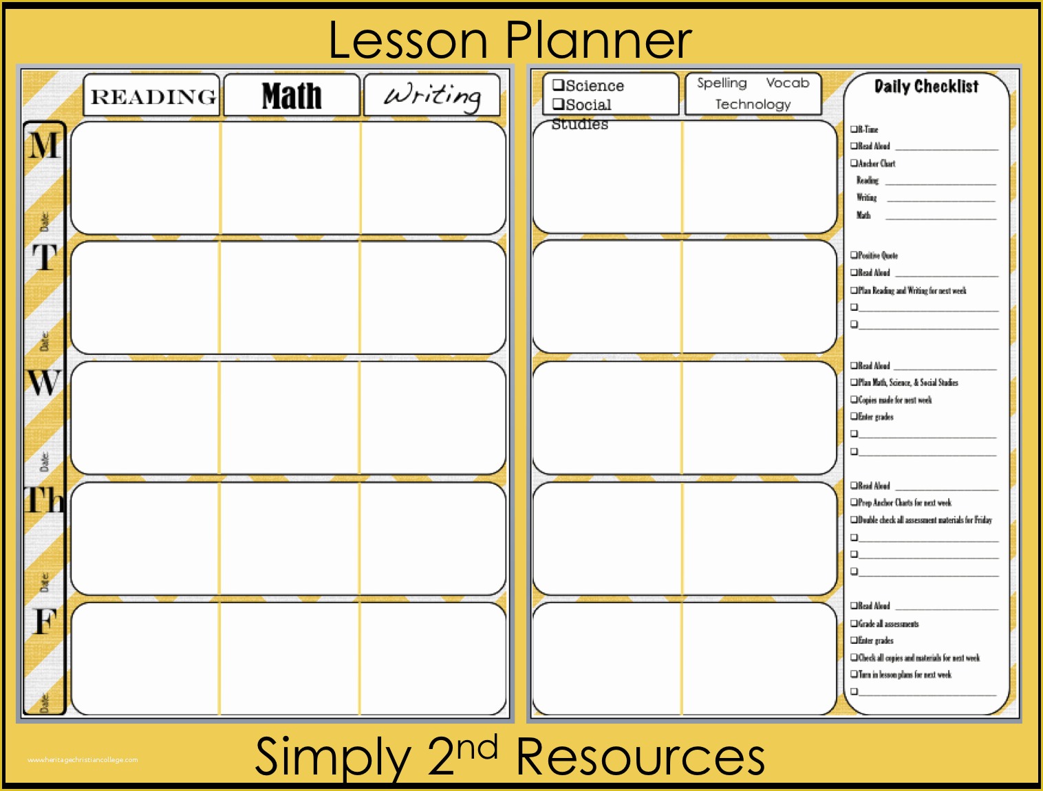 Free Lesson Plan Templates Of Simply 2nd Resources Lesson Plan Template so Excited to