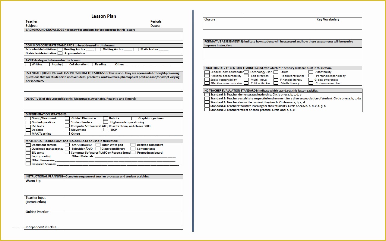 Free Lesson Plan Templates Of Tales Of A Teacher S Adventures the Ultimate Lesson Plan