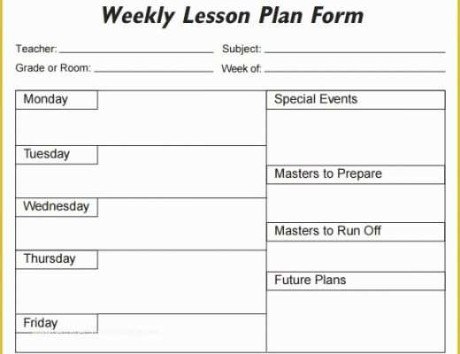 Free Lesson Plan Templates Of Weekly Lesson Plan 8 Free Download for Word Excel Pdf