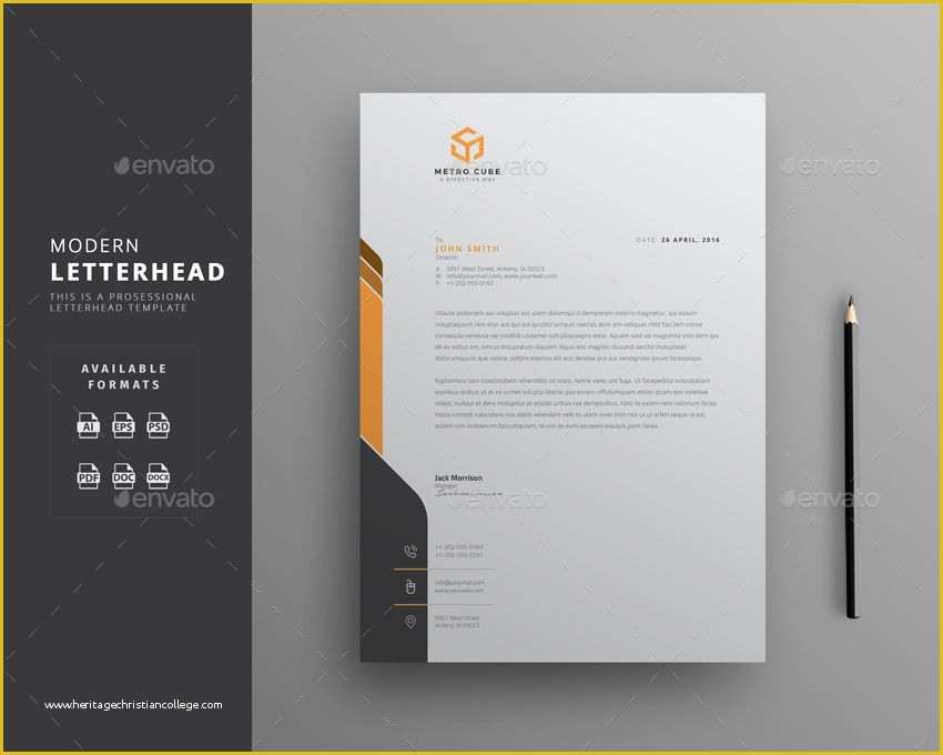 Free Letter Design Templates Of 15 Creative Professional Letterhead Template Word