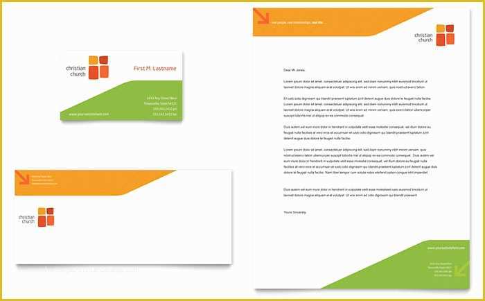 Free Letter Design Templates Of Church Youth Ministry Business Card &amp; Letterhead Template