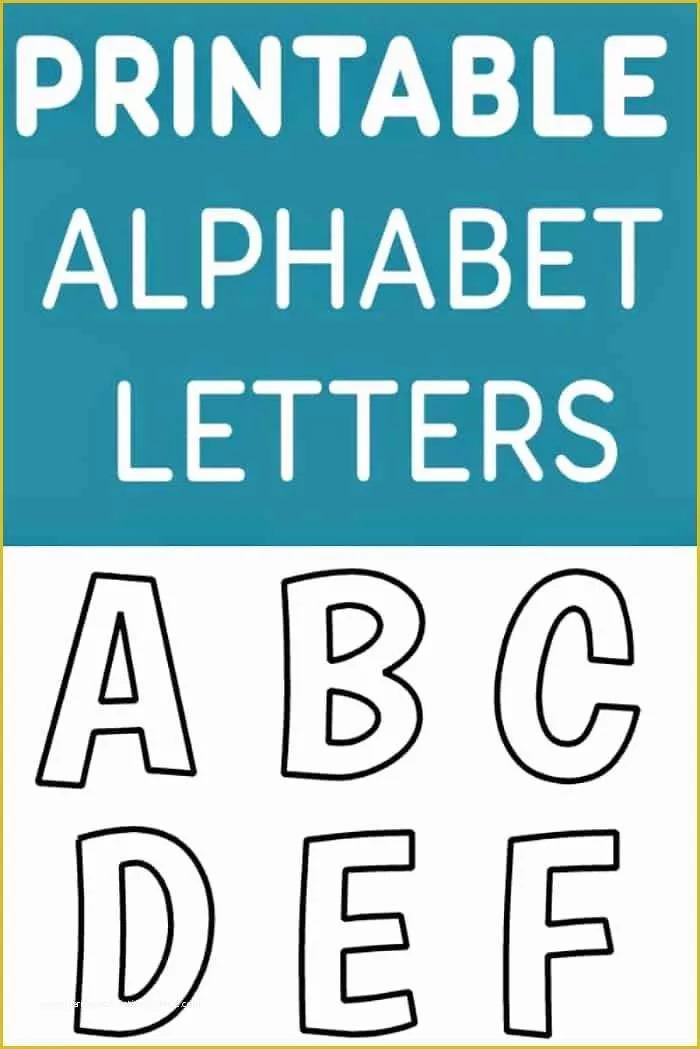 Free Alphabet Letter Templates Printable