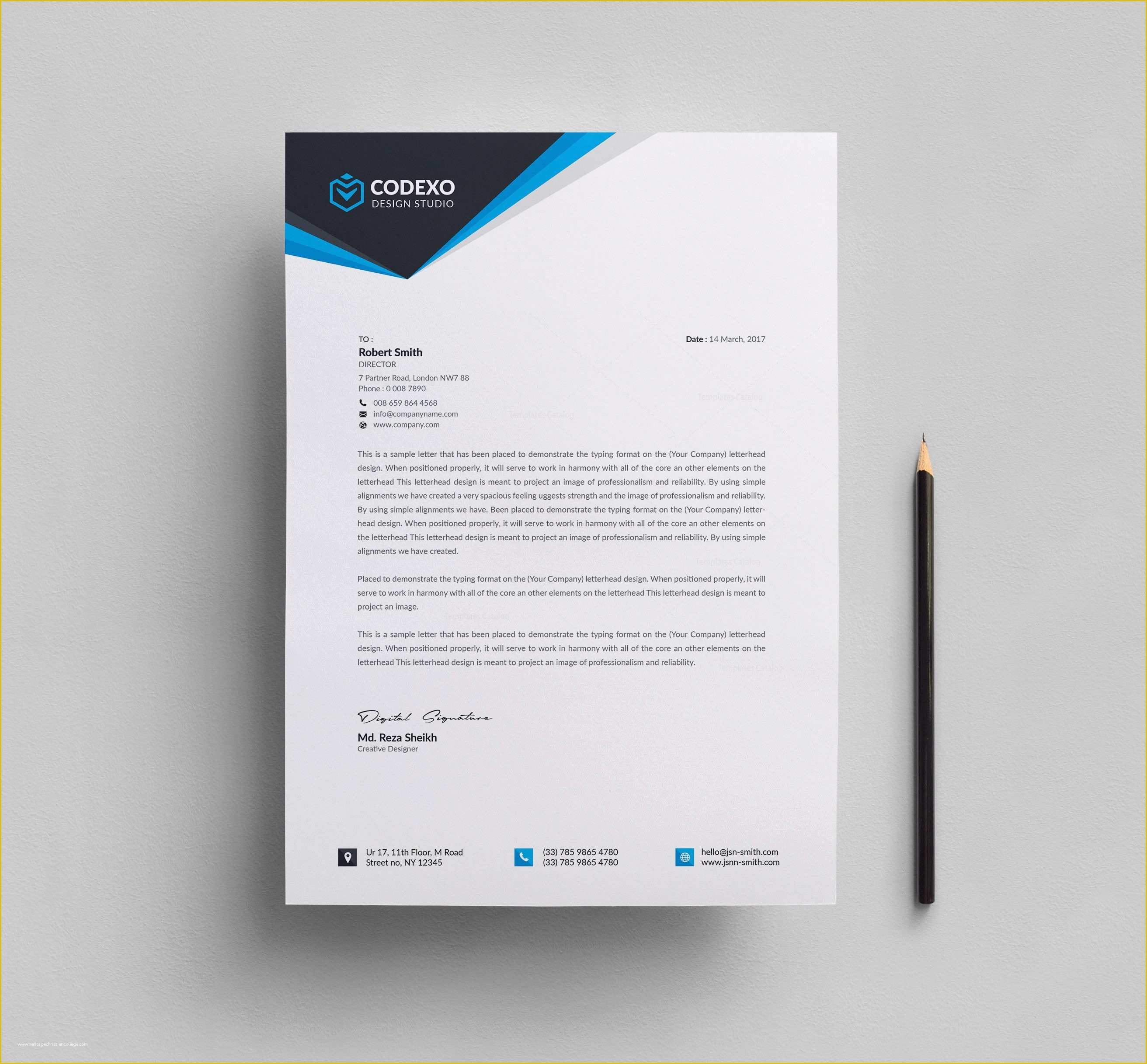 Free Letter Design Templates Of Letterhead Design Templates Template Catalog