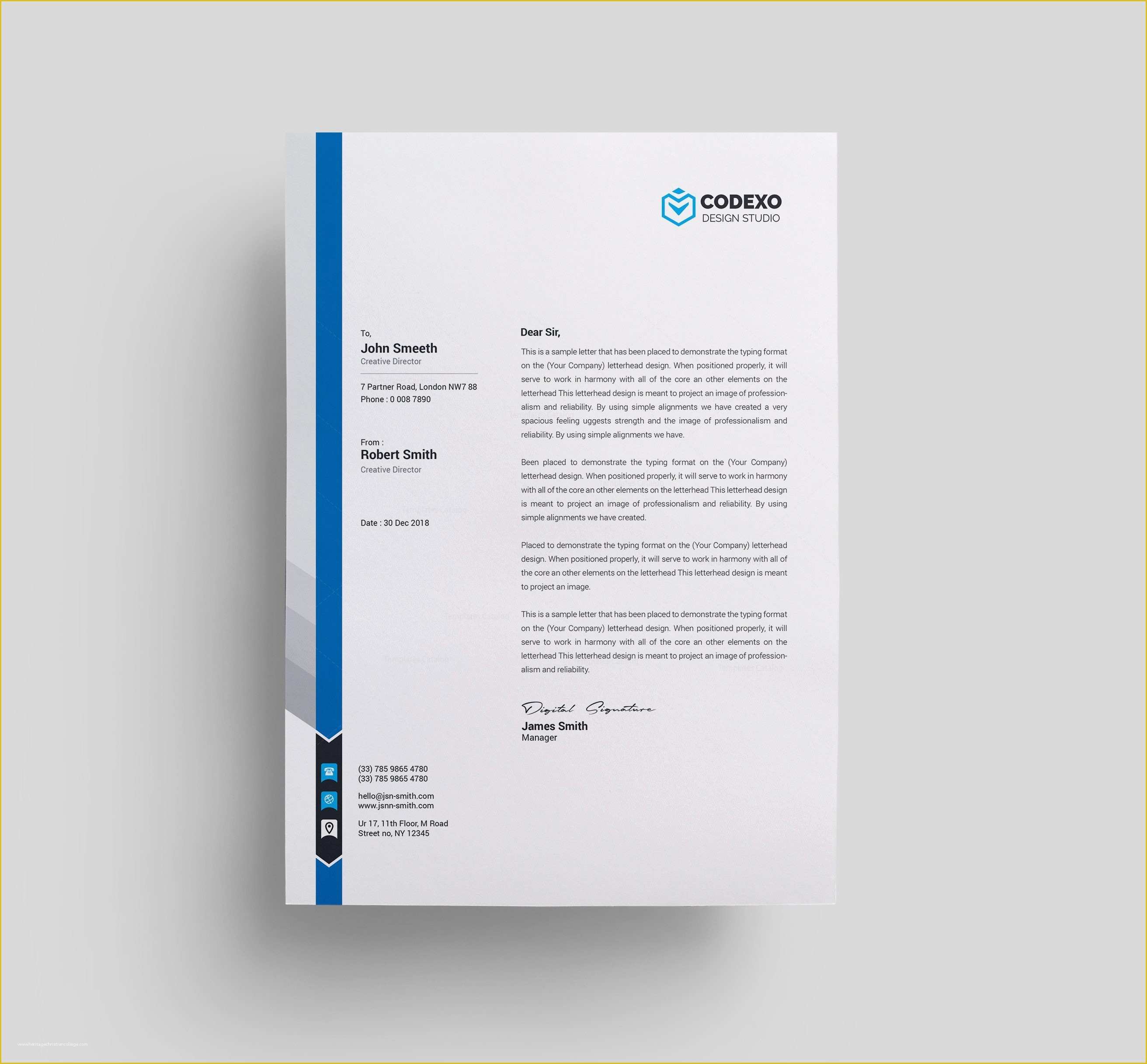 Free Letter Design Templates Of Letterhead Templates Template Catalog