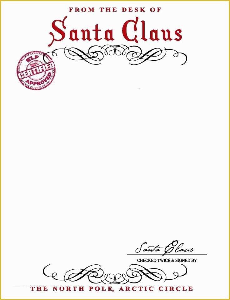 Free Letter From Santa Template Word Of Santa Claus Letter Template Invitation Template