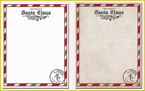 Free Letter From Santa Template Word Of Santa Claus Letter Template