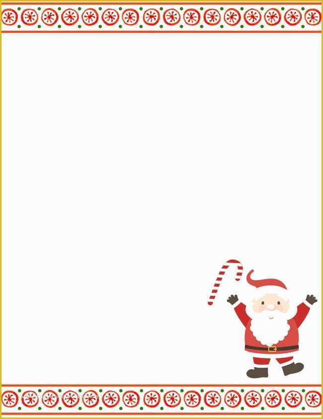 Free Letter From Santa Template Word Of Santa Letter Template