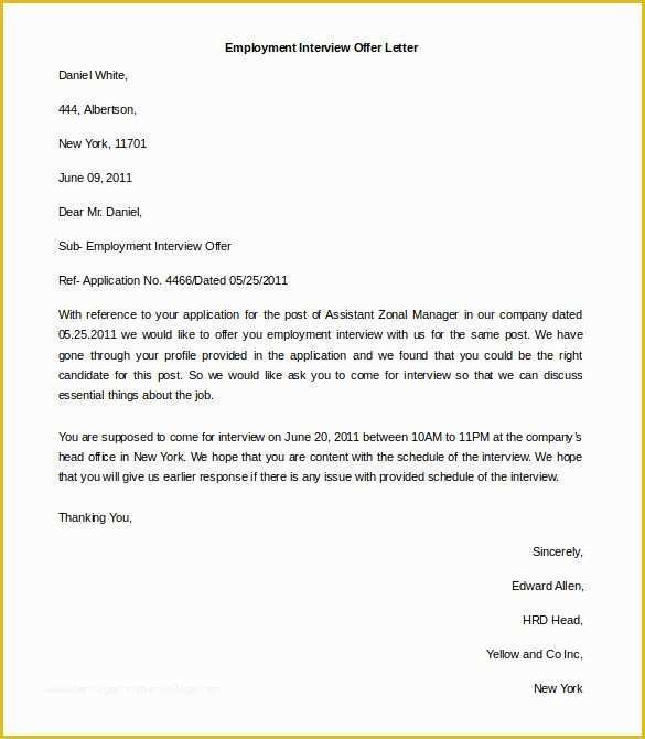 Free Letter Of Employment Template Of 11 Free Employment Letter Template Doc Pdf