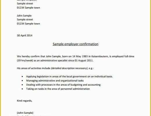 Free Letter Of Employment Template Of 15 Letter Of Employment Templates Doc Pdf