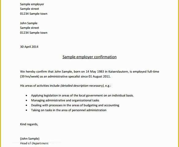 Free Letter Of Employment Template Of 15 Letter Of Employment Templates Doc Pdf