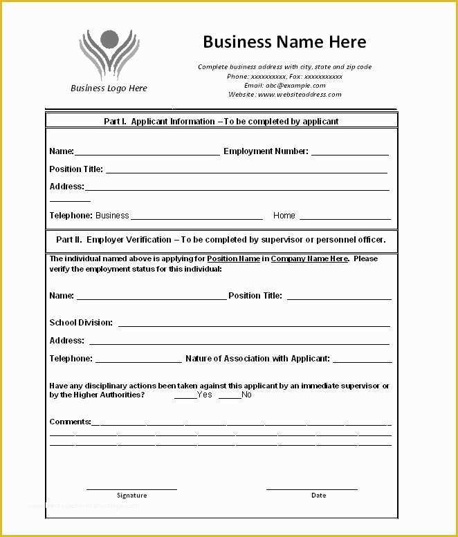 Free Letter Of Employment Template Of 40 Proof Of Employment Letters Verification forms