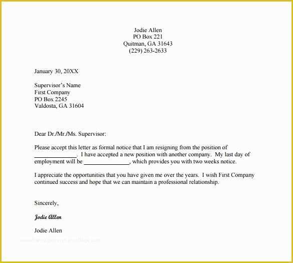 Free Letter Of Employment Template Of Exit Letter to Employee Sample