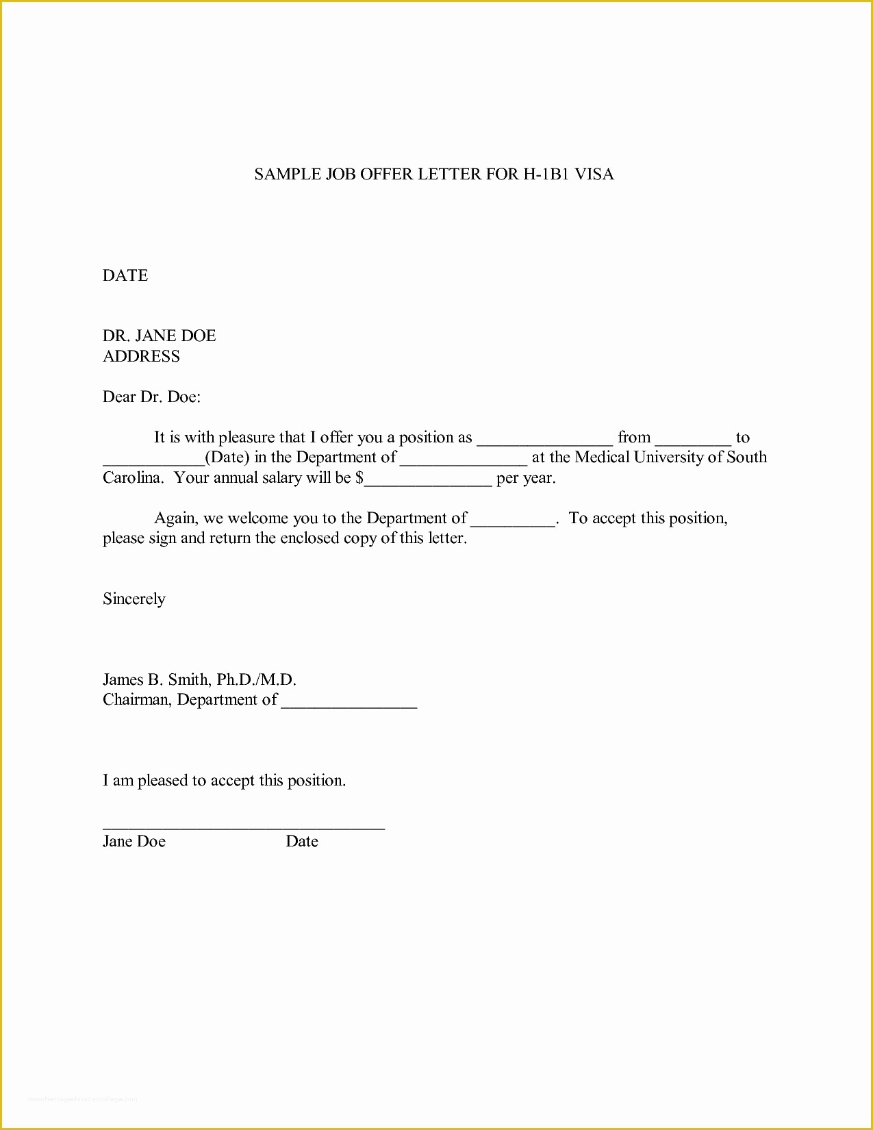 Free Letter Of Employment Template Of Job Fer Letter Sample