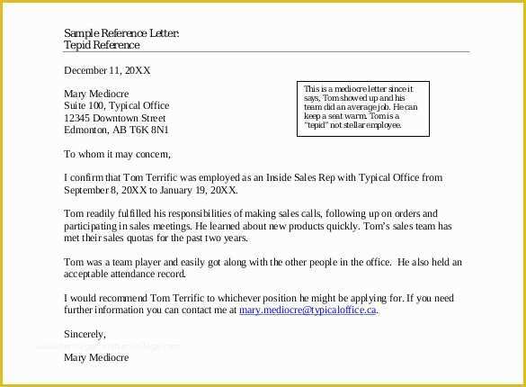 Free Letter Of Recommendation Template Of 42 Reference Letter Templates Pdf Doc