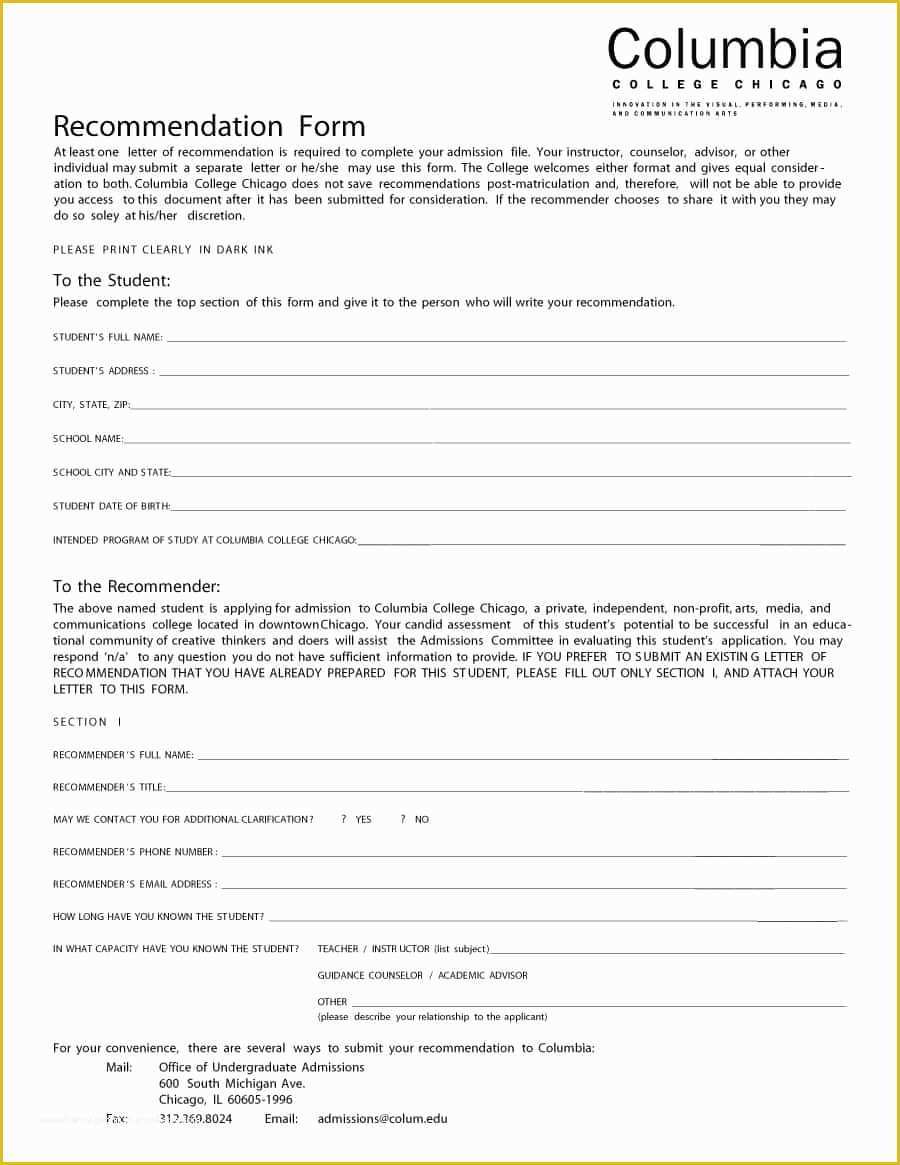 Free Letter Of Recommendation Template Of 43 Free Letter Of Re Mendation Templates &amp; Samples