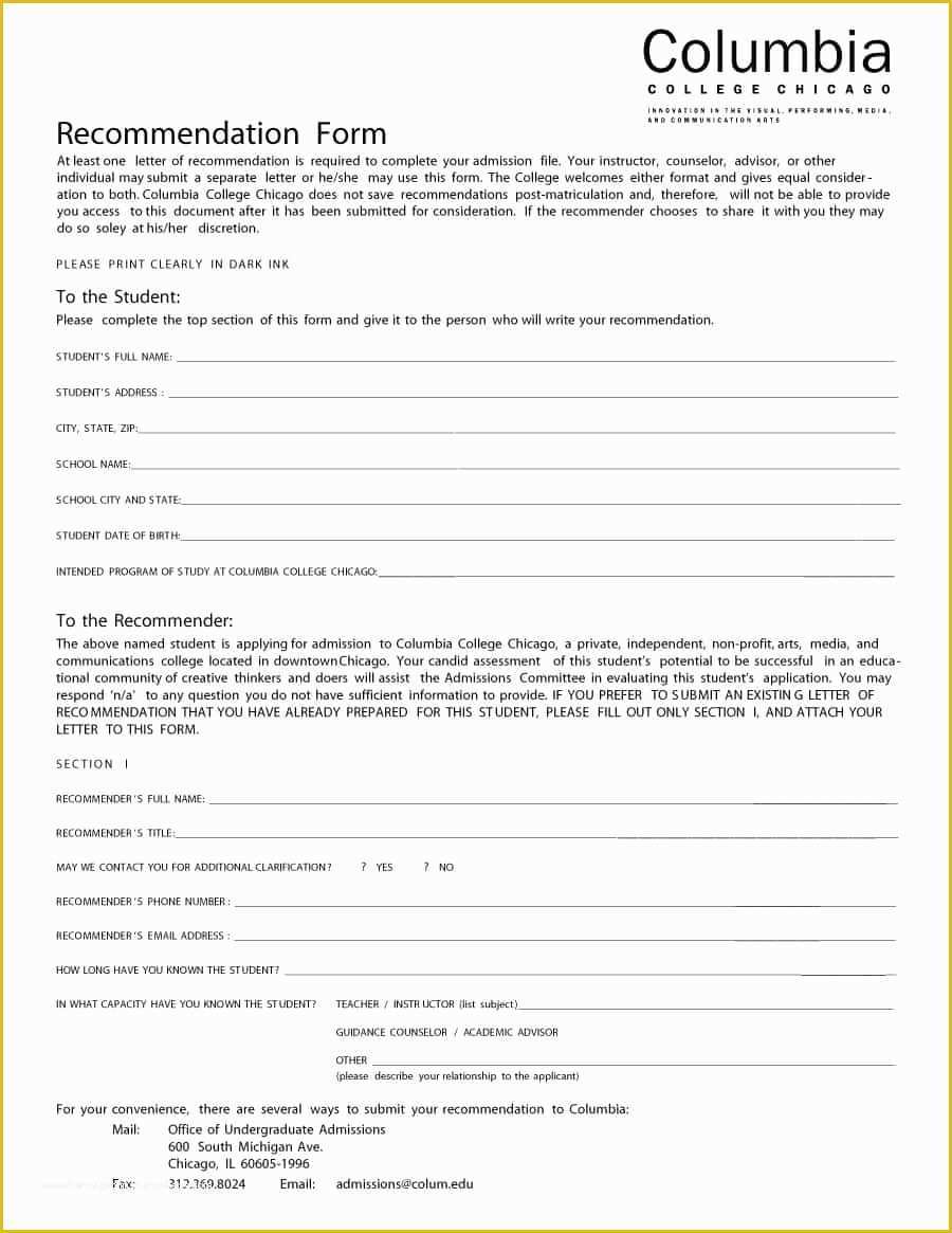 Free Letter Of Recommendation Template Of 43 Free Letter Of Re Mendation Templates & Samples