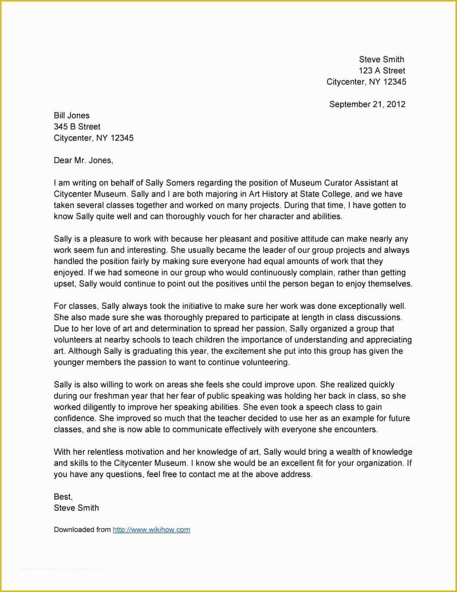 Free Letter Of Recommendation Template Of 43 Free Letter Of Re Mendation Templates & Samples