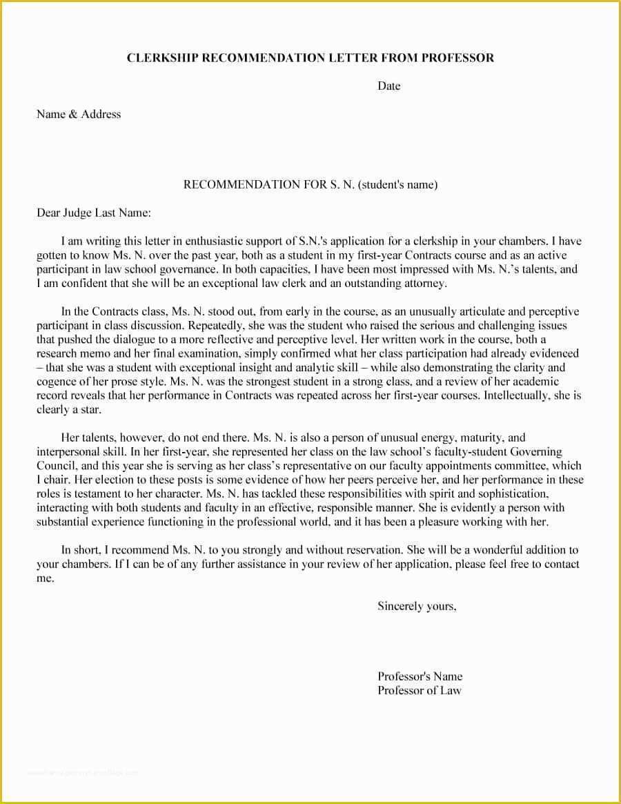 Free Letter Of Recommendation Template Of 43 Free Letter Of Re Mendation Templates &amp; Samples