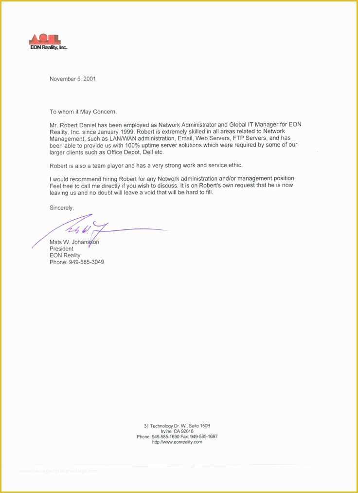 Free Letter Of Recommendation Template Of Sample Reference Letter Geeksoy