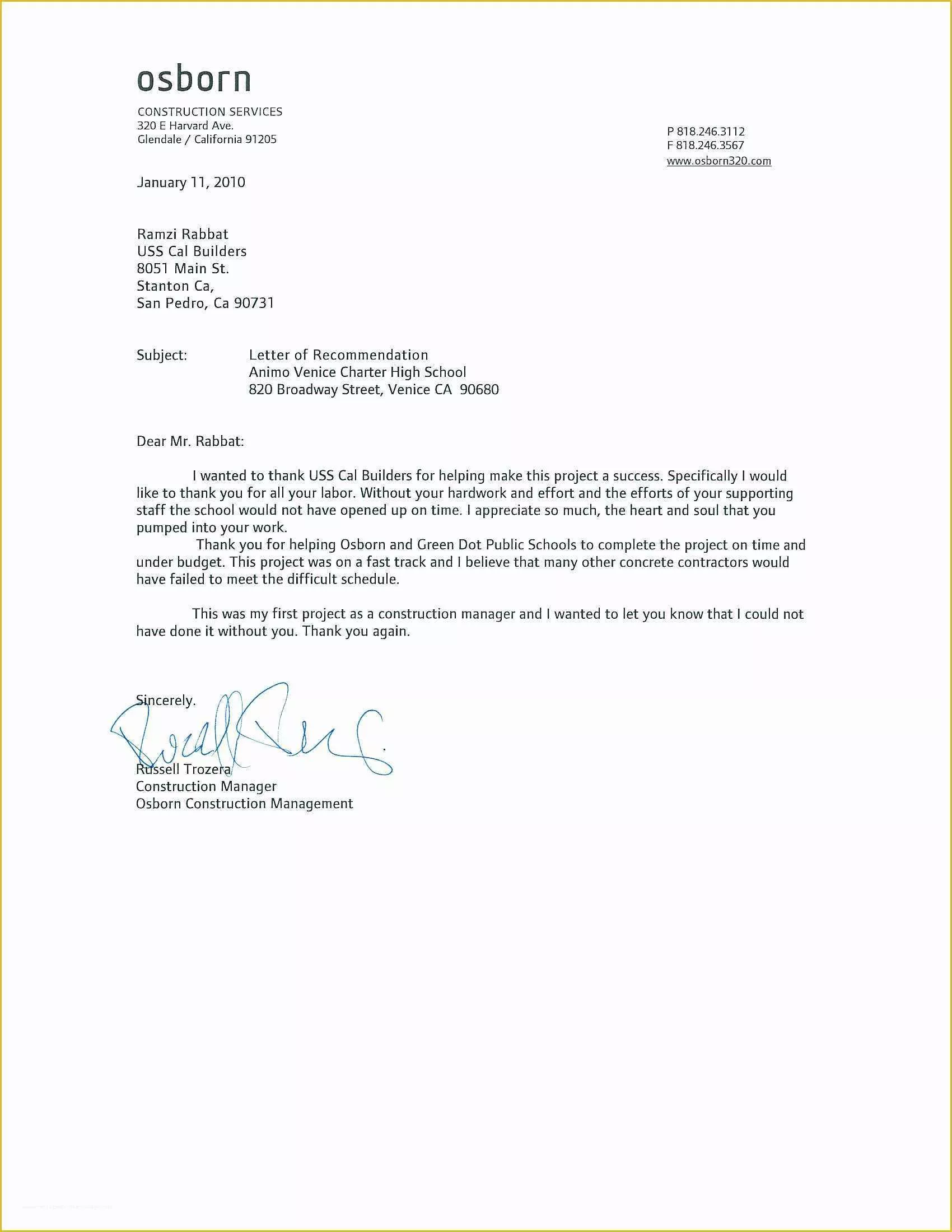 Free Letter Of Recommendation Template Of Tips for Writing A Letter Of Re Mendation