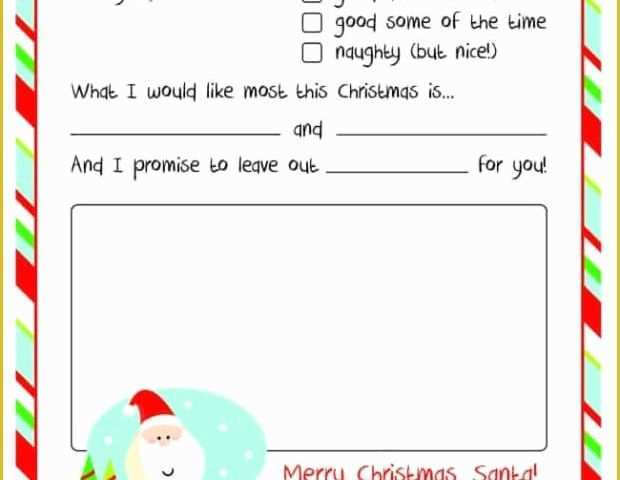 Free Letter to Santa Template Of 20 Free Printable Letters to Santa Templates Spaceships