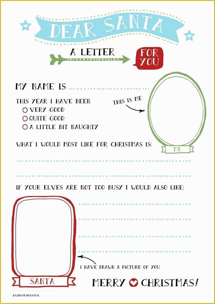 Free Letter to Santa Template Of Letter to Santa Templates 16 Free Printable Letters for