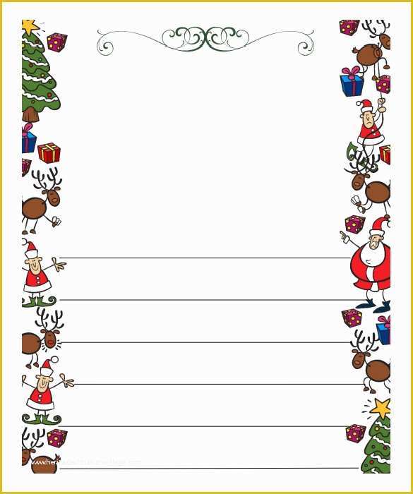 Free Letter to Santa Template Word Of 13 Christmas Letter Templates Word Apple Pages Google