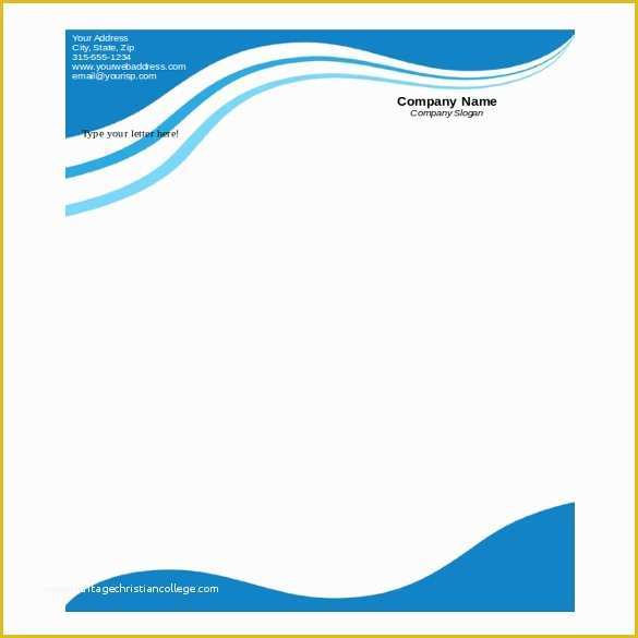 Free Letterhead Templates for Microsoft Word Of 35 Free Download Letterhead Templates In Microsoft Word