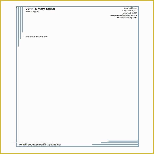 Free Letterhead Templates for Microsoft Word Of 35 Free Download Letterhead Templates In Microsoft Word