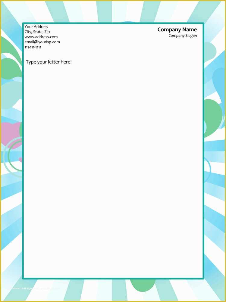 Free Letterhead Templates Of 50 Free Letterhead Templates &amp; formats for Word