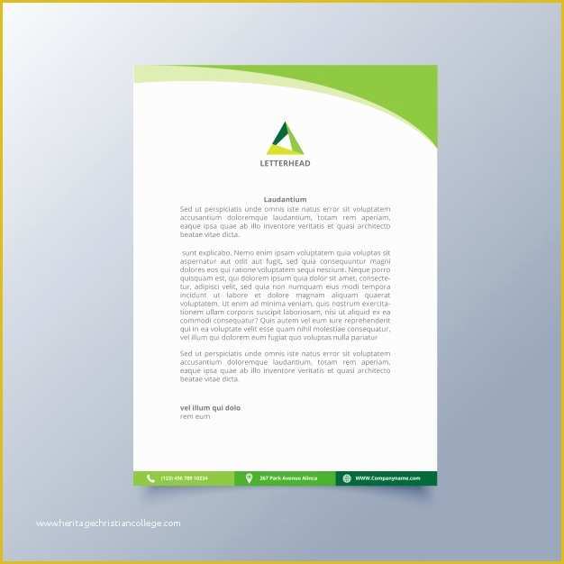 Free Letterhead Templates Of Letterhead Template Design Vector