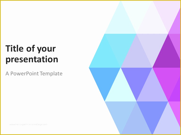 Free Lgbt Powerpoint Templates Of Abstract Powerpoint Template with Pastel Triangles
