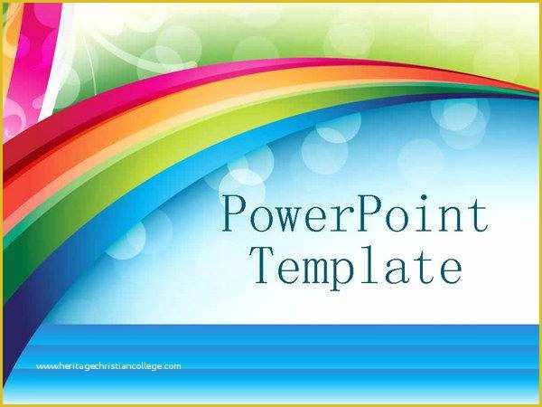Free Lgbt Powerpoint Templates Of Gorgeous Rainbow Background Ppt Template [ppt]