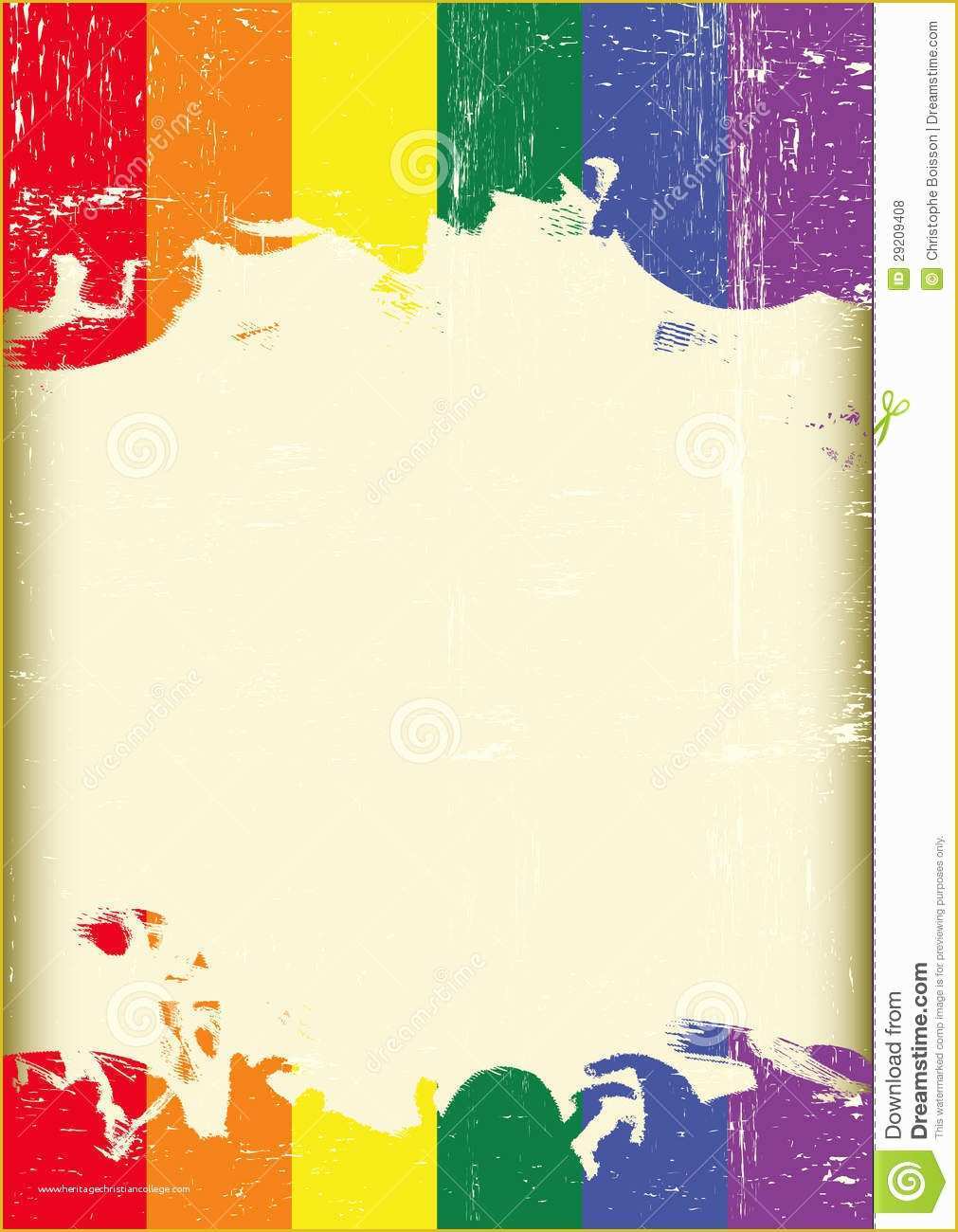Free Lgbt Powerpoint Templates Of Grunge Gay Flag Stock Photo Image Of Festive Frame