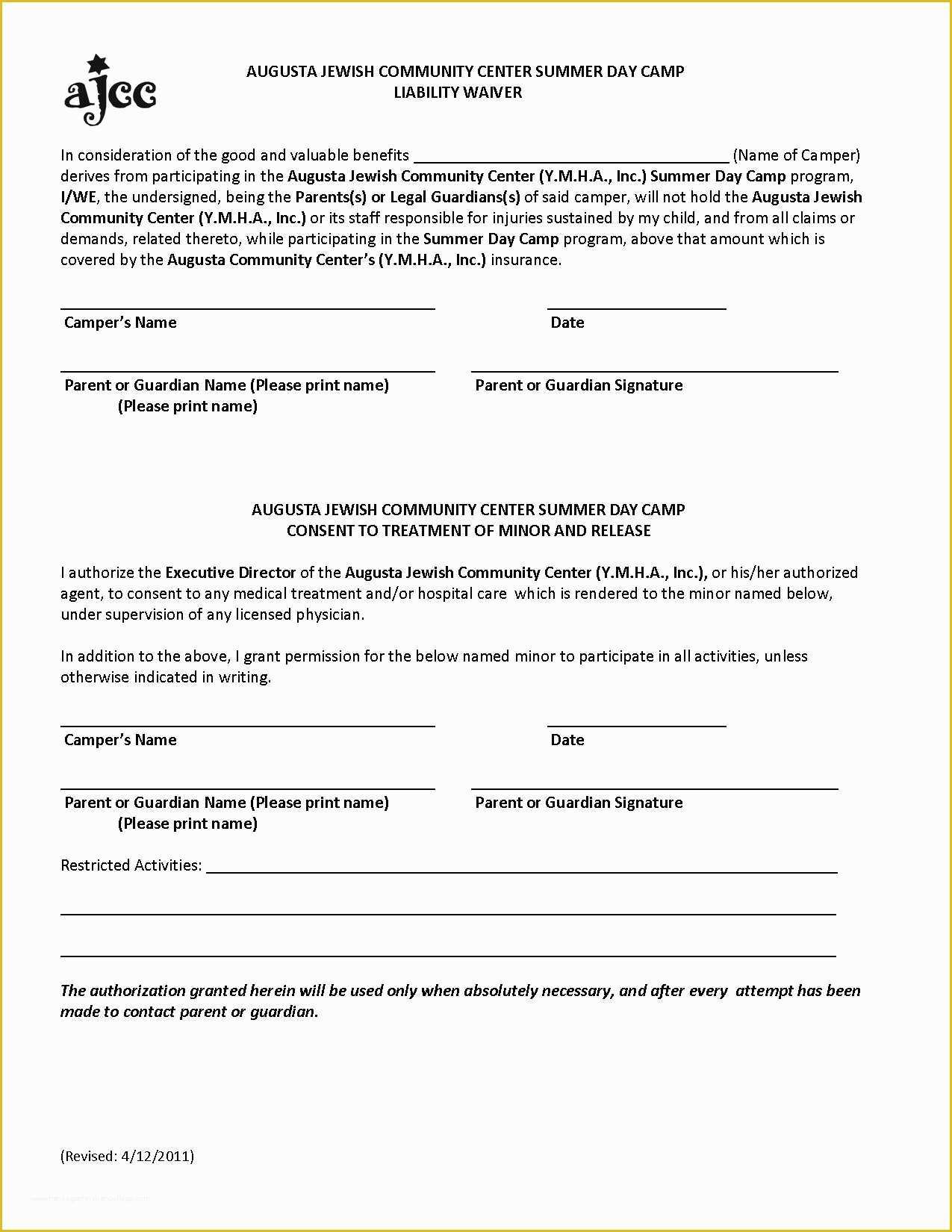 Free Liability Release form Template Of Free Printable Liability form form Generic