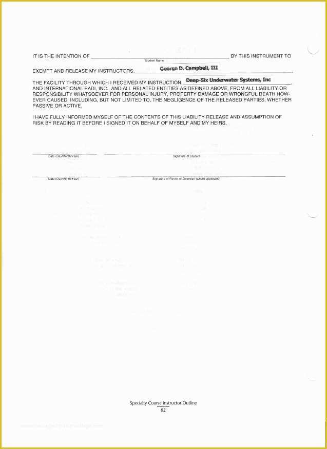 Free Liability Release form Template Of Free Printable Liability form Template form Generic