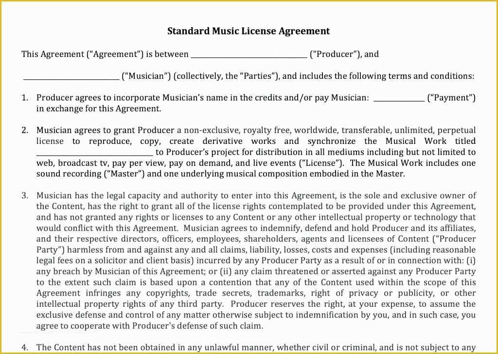Free License Agreement Template Of Insurance Producer Agreement Template Booking Agent