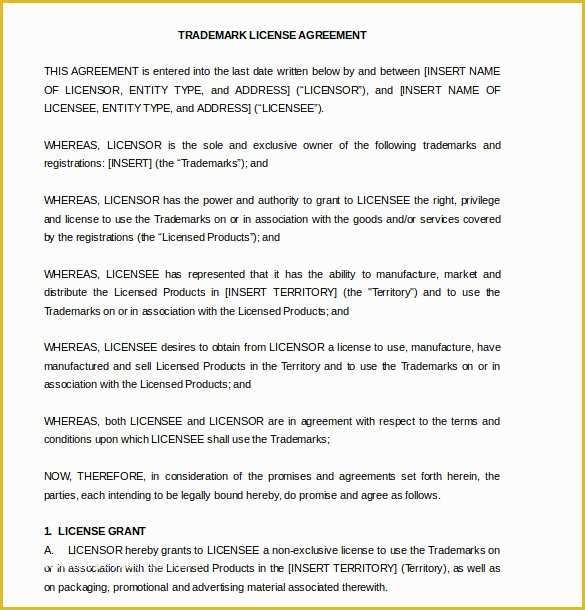 Free License Agreement Template Of License Agreement Template – 11 Free Word Pdf Document