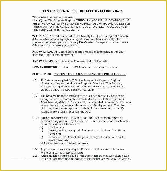 Free License Agreement Template Of Music Licensing Contract Template – Ddmoon
