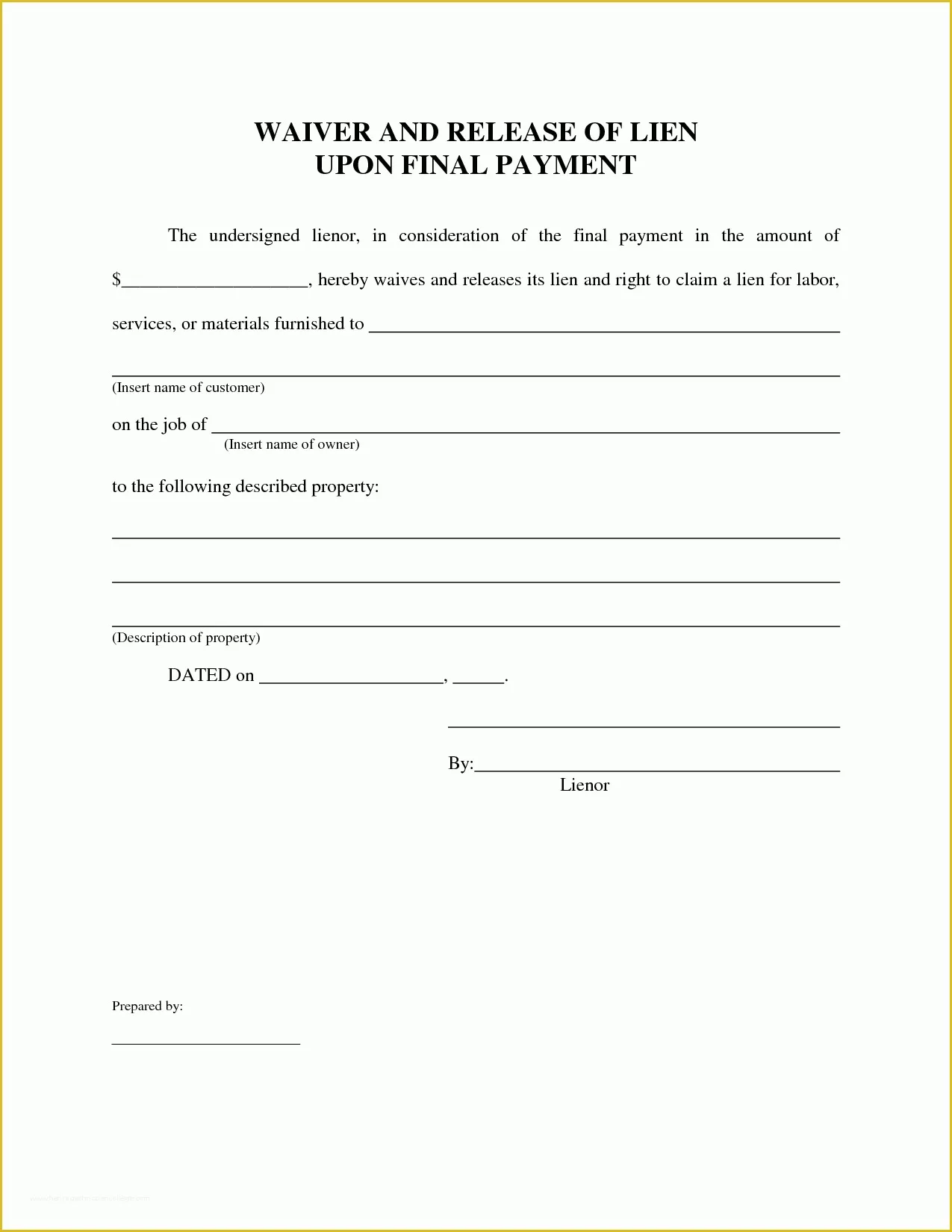 free-lien-release-form-template-of-best-s-of-free-lien-waiver-print