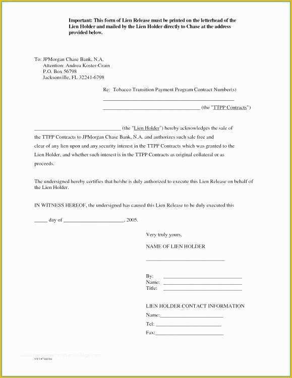 Free Lien Release form Template Of Free Lien Release form Template Good Stylish as Well as